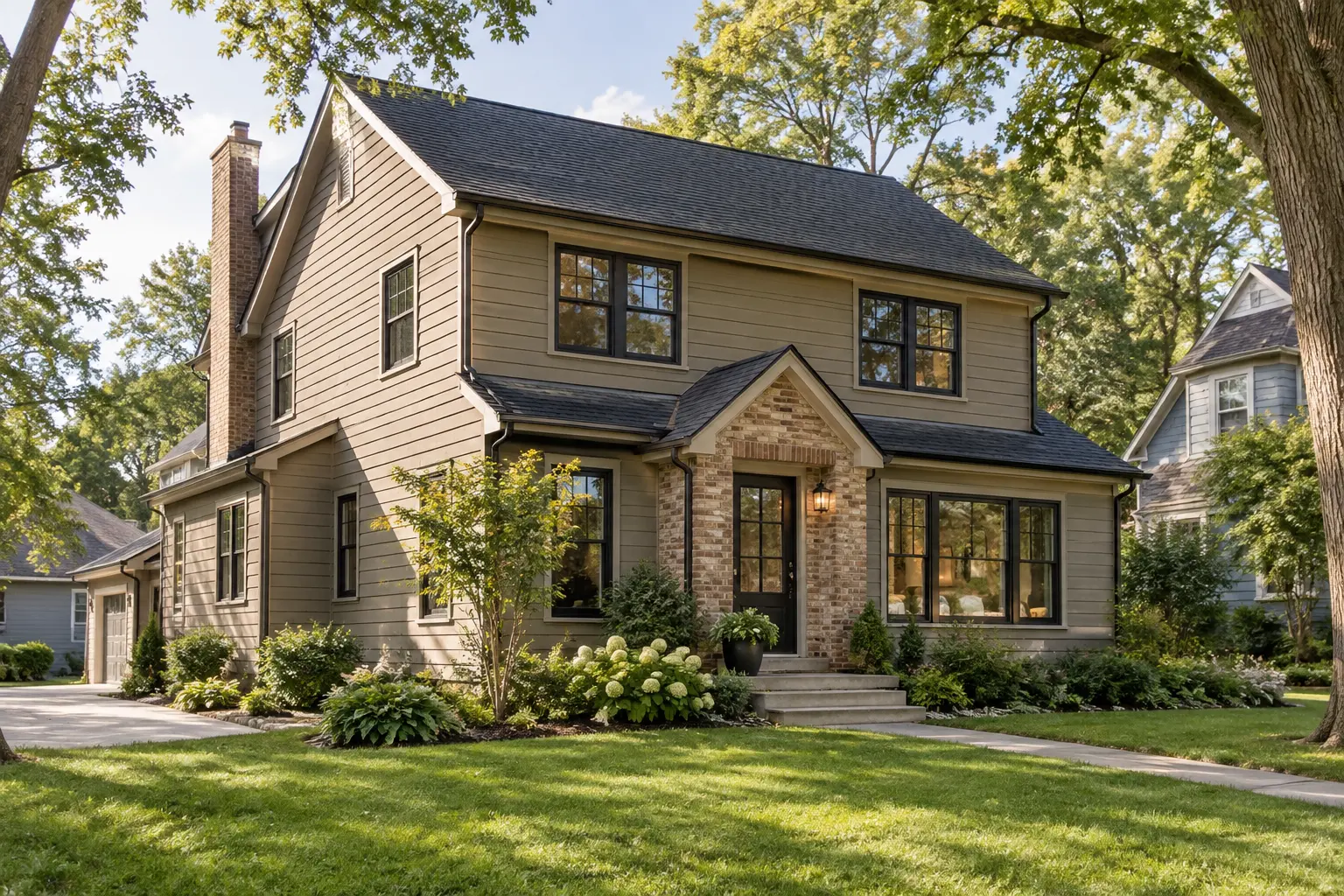 Design inspiration: Midwest home with updated siding, windows, and roofing