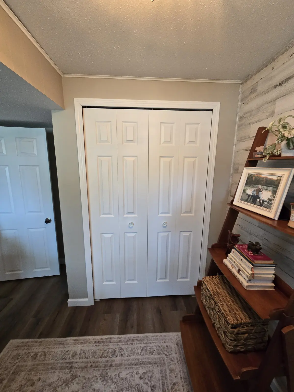 Rebuilt office closet and updated doors in the completed Rosemount project