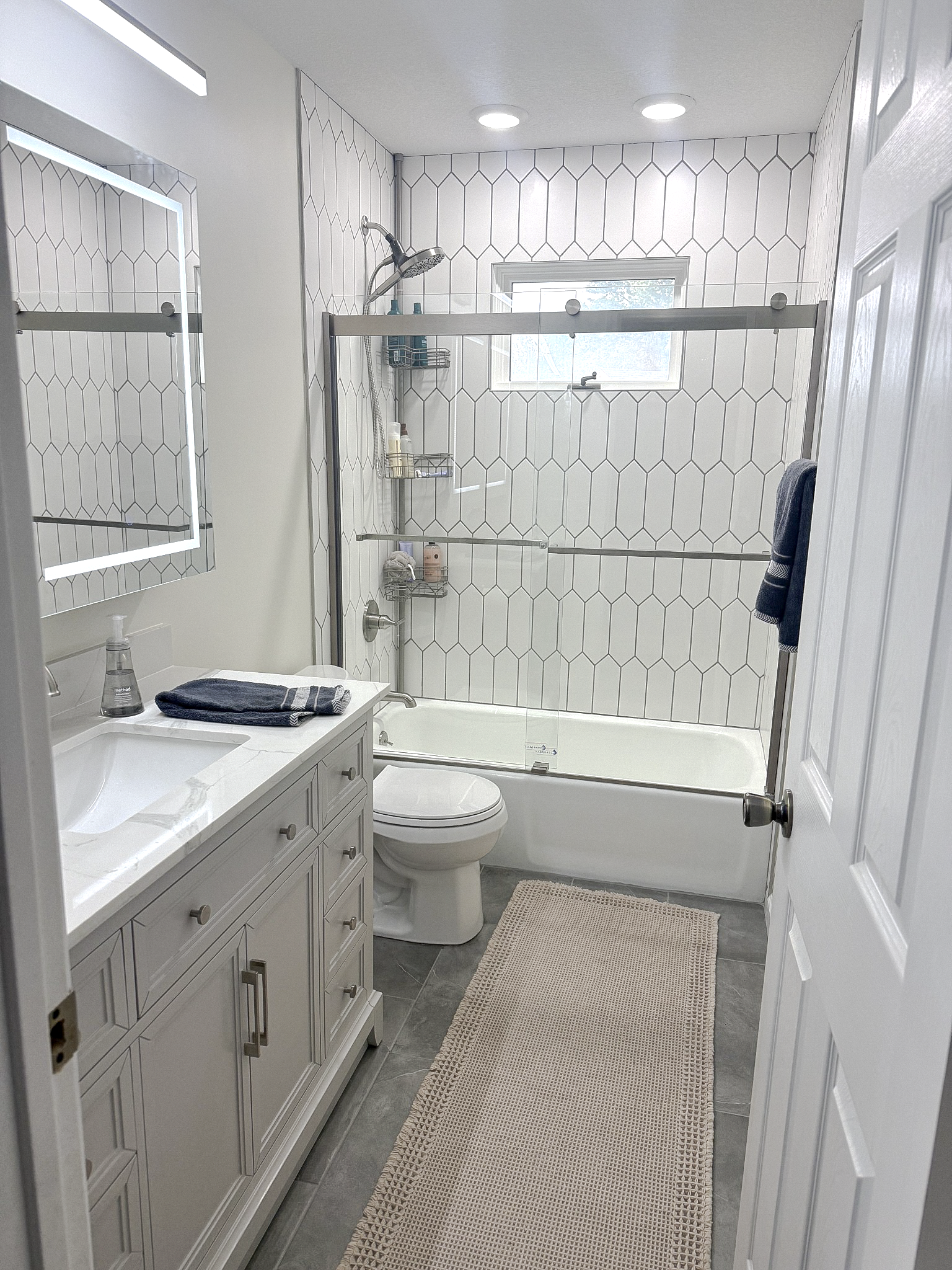 Completed Buildery bathroom remodel in Rosemount